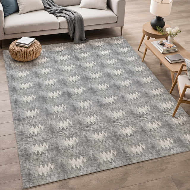 Dalyn Soft Essentials SE5 Gray Rug shown in a room