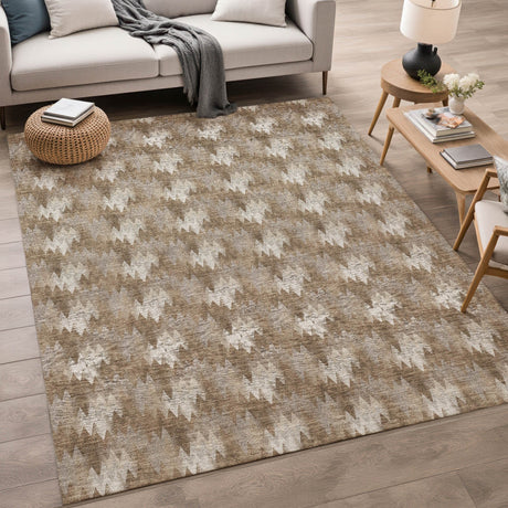 Dalyn Soft Essentials SE5 Mocha Rug shown in a room