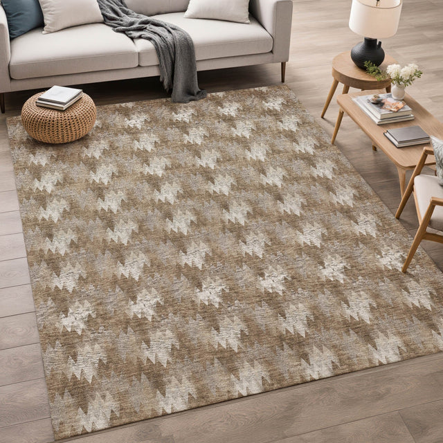 Dalyn Soft Essentials SE5 Mocha Rug shown in a room
