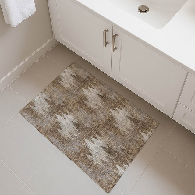 Dalyn Soft Essentials SE5 Mocha Rug shown in a room