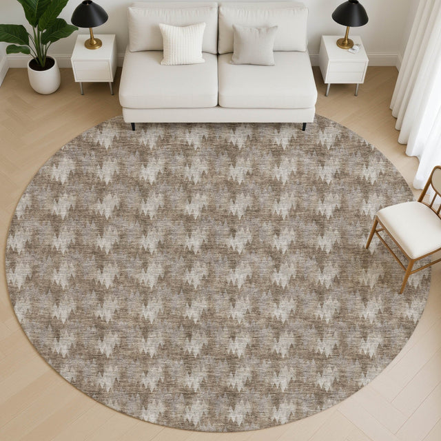 Dalyn Soft Essentials SE5 Mocha Rug shown in a room