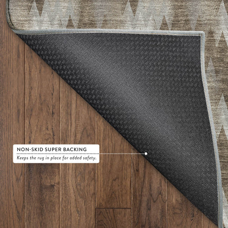 Dalyn Soft Essentials SE5 Mocha Rug backing detail