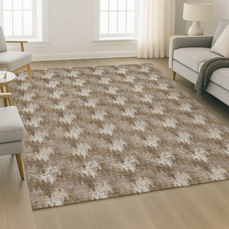 Dalyn Soft Essentials SE5 Mocha Rug shown in a room
