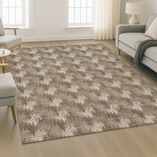 Dalyn Soft Essentials SE5 Mocha Rug shown in a room