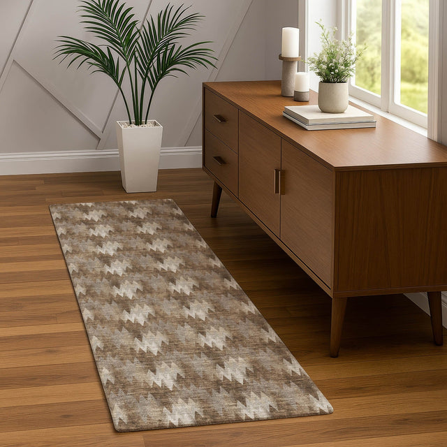 Dalyn Soft Essentials SE5 Mocha Rug shown in a room