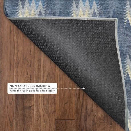 Dalyn Soft Essentials SE5 Navy Rug backing detail