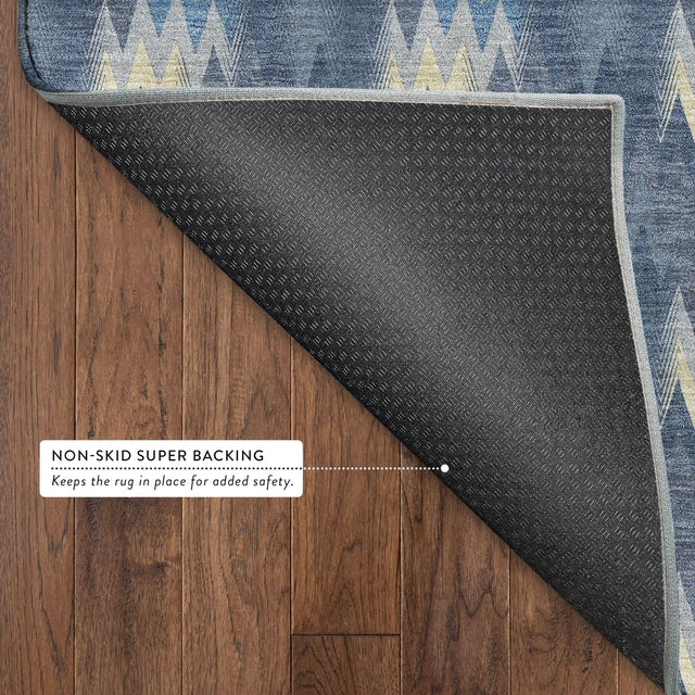 Dalyn Soft Essentials SE5 Navy Rug backing detail