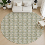 Dalyn Soft Essentials SE5 Olive Rug shown in a room