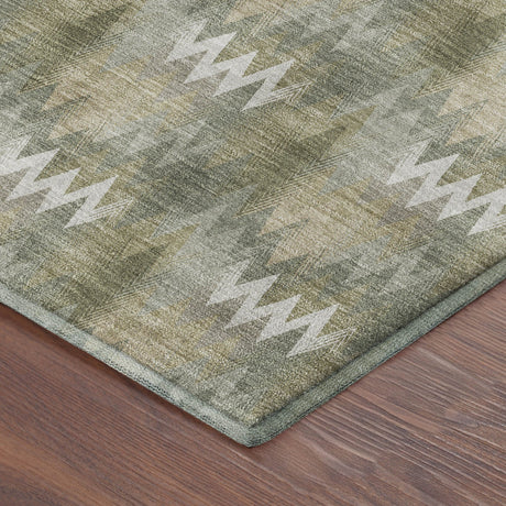 Dalyn Soft Essentials SE5 Olive Rug corner detail