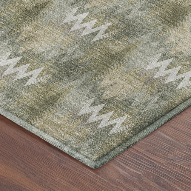 Dalyn Soft Essentials SE5 Olive Rug corner detail