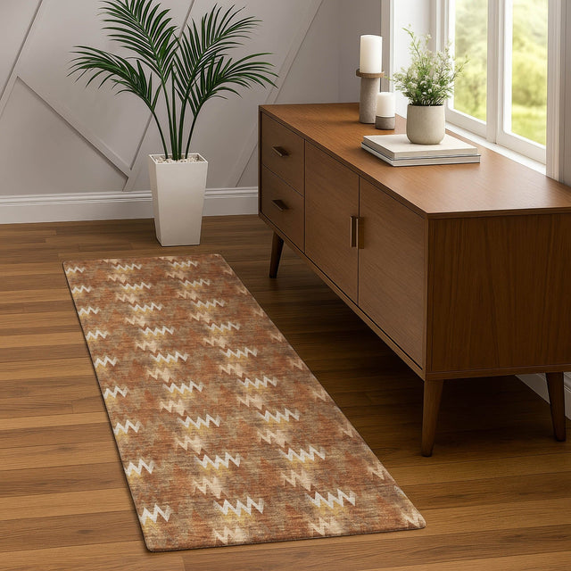 Dalyn Soft Essentials SE5 Paprika Rug shown in a room