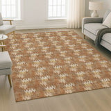 Dalyn Soft Essentials SE5 Paprika Rug shown in a room