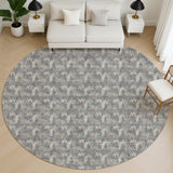 Dalyn Soft Essentials SE5 Pewter Rug shown in a room