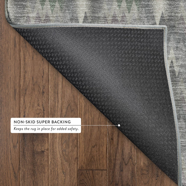 Dalyn Soft Essentials SE5 Pewter Rug backing detail