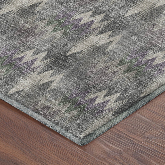 Dalyn Soft Essentials SE5 Pewter Rug corner detail