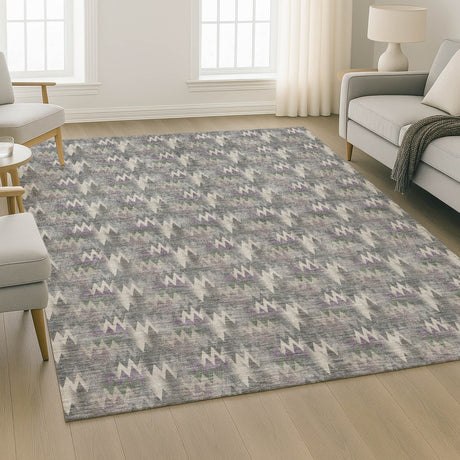 Dalyn Soft Essentials SE5 Pewter Rug shown in a room
