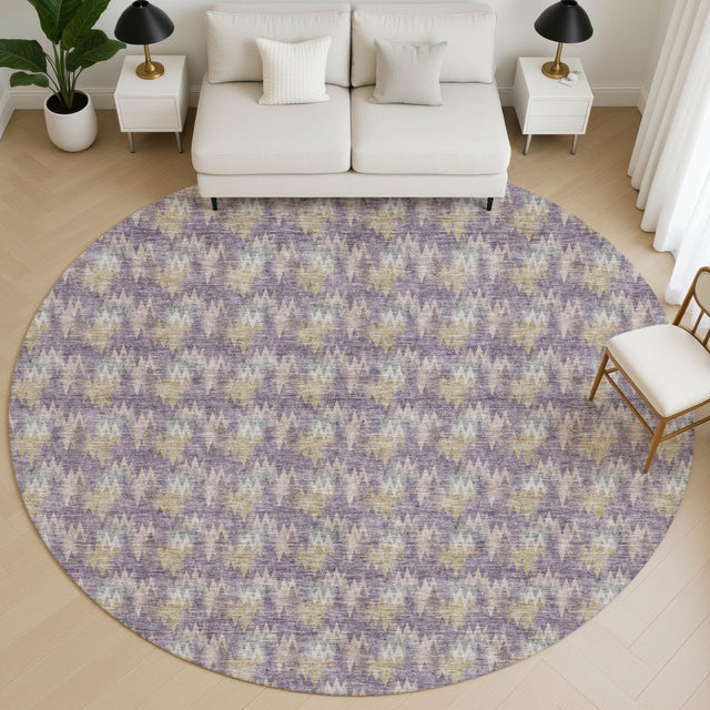 Dalyn Soft Essentials SE5 Plum Rug shown in a room