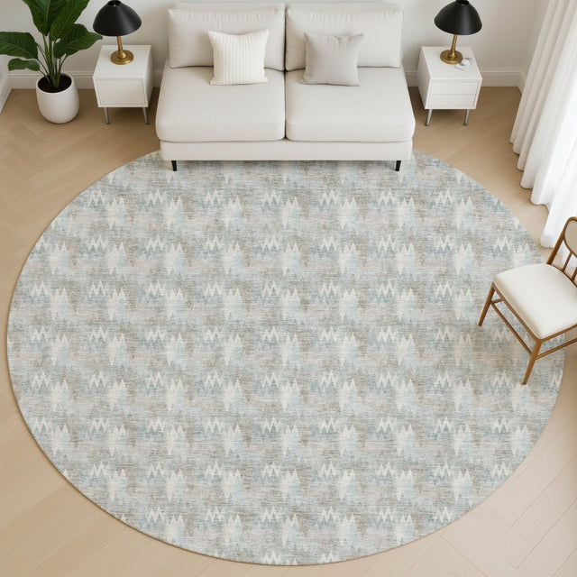 Dalyn Soft Essentials SE5 Sky Rug shown in a room