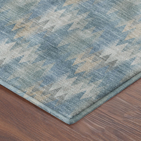 Dalyn Soft Essentials SE5 Teal Rug corner detail