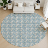 Dalyn Soft Essentials SE5 Teal Rug shown in a room