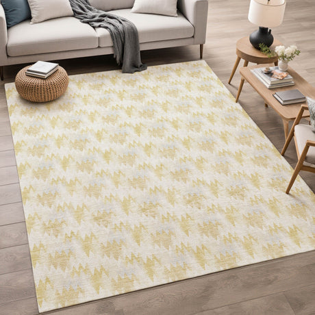 Dalyn Soft Essentials SE5 Wheat Rug shown in a room