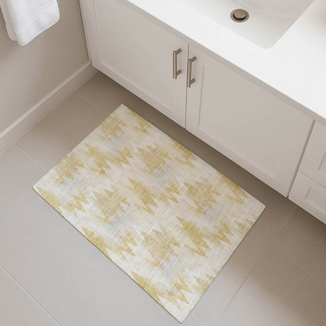 Dalyn Soft Essentials SE5 Wheat Rug shown in a room