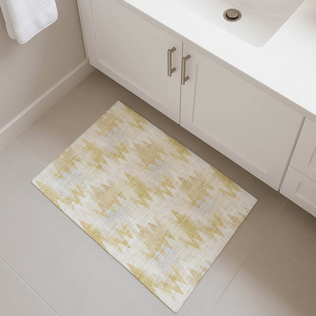 Dalyn Soft Essentials SE5 Wheat Rug shown in a room