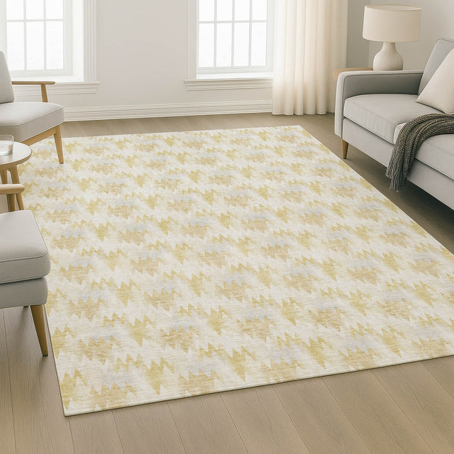 Dalyn Soft Essentials SE5 Wheat Rug shown in a room