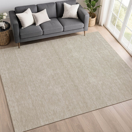 Dalyn Soft Essentials SE6 Beige Rug shown in a room