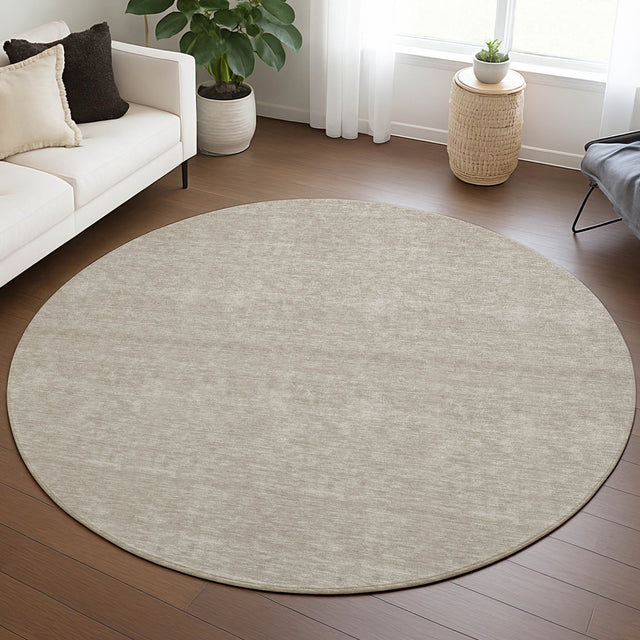 Dalyn Soft Essentials SE6 Beige Rug shown in a room