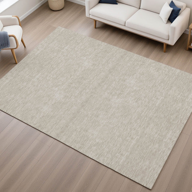 Dalyn Soft Essentials SE6 Beige Rug shown in a room