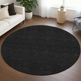Dalyn Soft Essentials SE6 Black Rug shown in a room