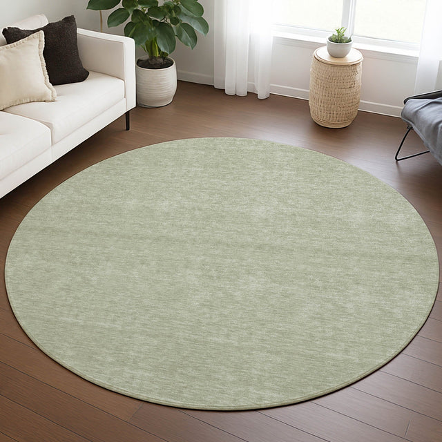 Dalyn Soft Essentials SE6 Celery Rug shown in a room