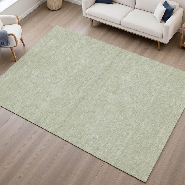 Dalyn Soft Essentials SE6 Celery Rug shown in a room