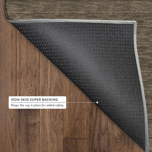 Dalyn Soft Essentials SE6 Chocolate Rug backing detail