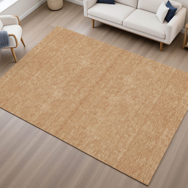 Dalyn Soft Essentials SE6 Copper Rug shown in a room