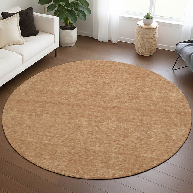 Dalyn Soft Essentials SE6 Copper Rug shown in a room