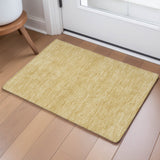 Dalyn Soft Essentials SE6 Gold Rug shown in a room