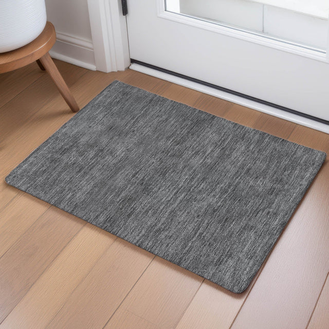 Dalyn Soft Essentials SE6 Graphite Rug shown in a room