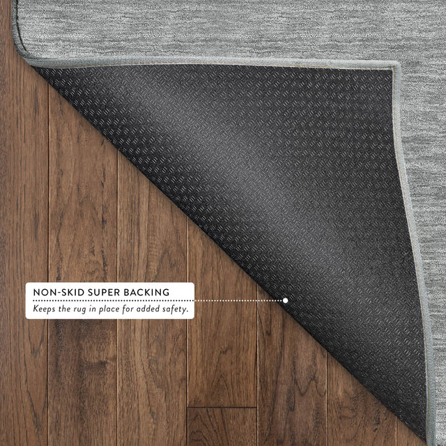 Dalyn Soft Essentials SE6 Gray Rug backing detail