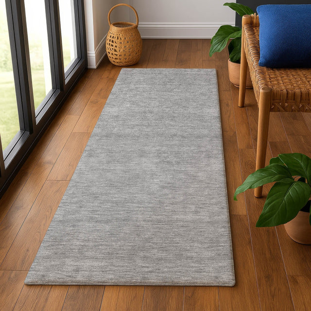 Dalyn Soft Essentials SE6 Gray Rug shown in a room