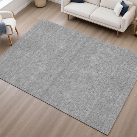 Dalyn Soft Essentials SE6 Gray Rug shown in a room