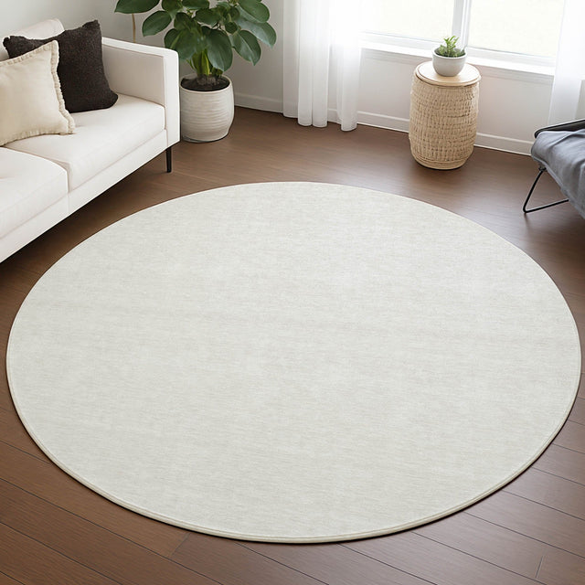Dalyn Soft Essentials SE6 Ivory Rug shown in a room