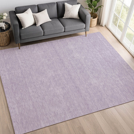 Dalyn Soft Essentials SE6 Lavender Rug shown in a room