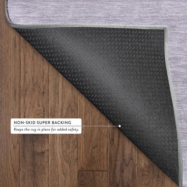 Dalyn Soft Essentials SE6 Lavender Rug backing detail