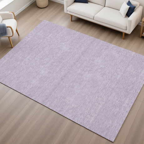 Dalyn Soft Essentials SE6 Lavender Rug shown in a room