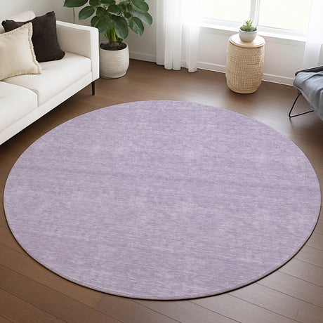 Dalyn Soft Essentials SE6 Lavender Rug shown in a room