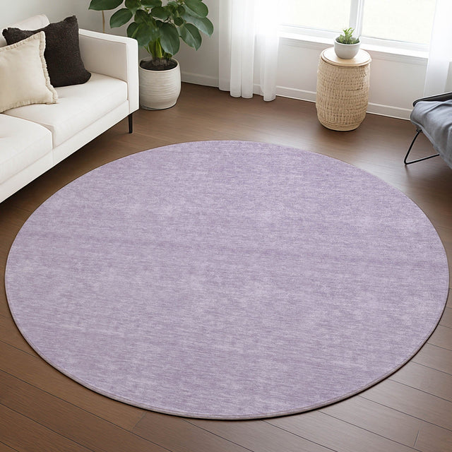 Dalyn Soft Essentials SE6 Lavender Rug shown in a room
