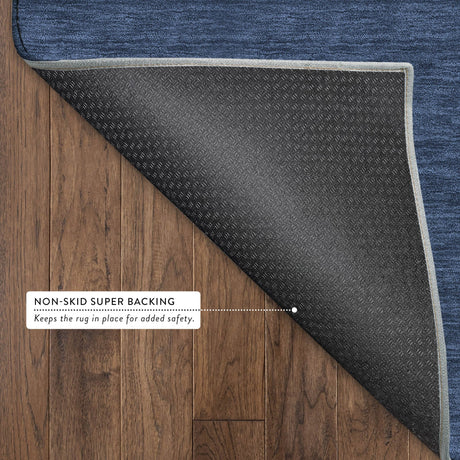 Dalyn Soft Essentials SE6 Navy Rug backing detail