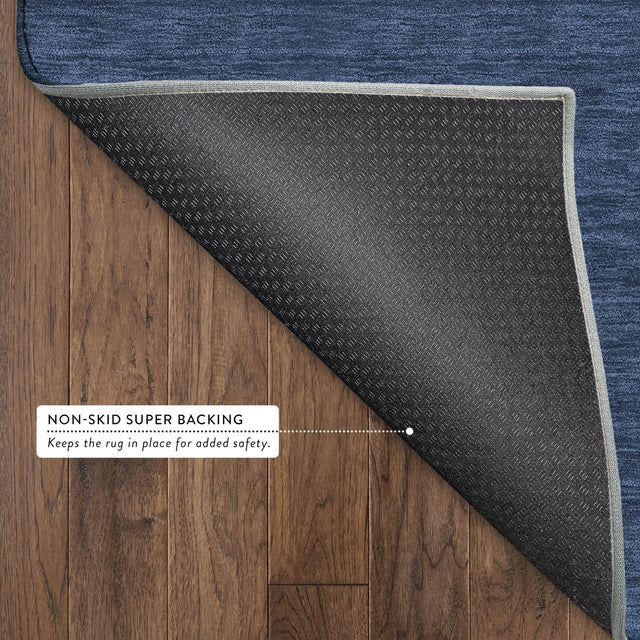 Dalyn Soft Essentials SE6 Navy Rug backing detail